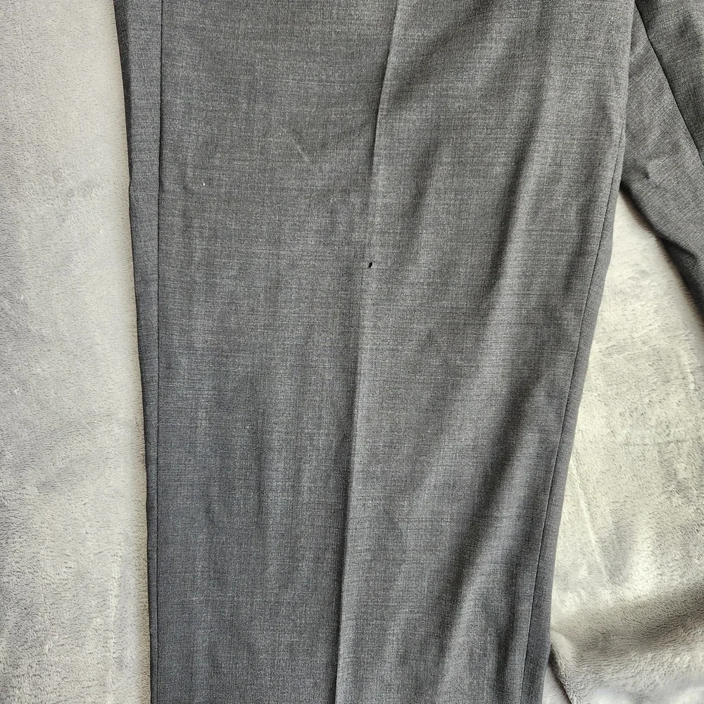 New CURRENT Zegna Gray Wool 5-Pocket Flat Front Flaws Pants Grey 34 X 31 Slacks